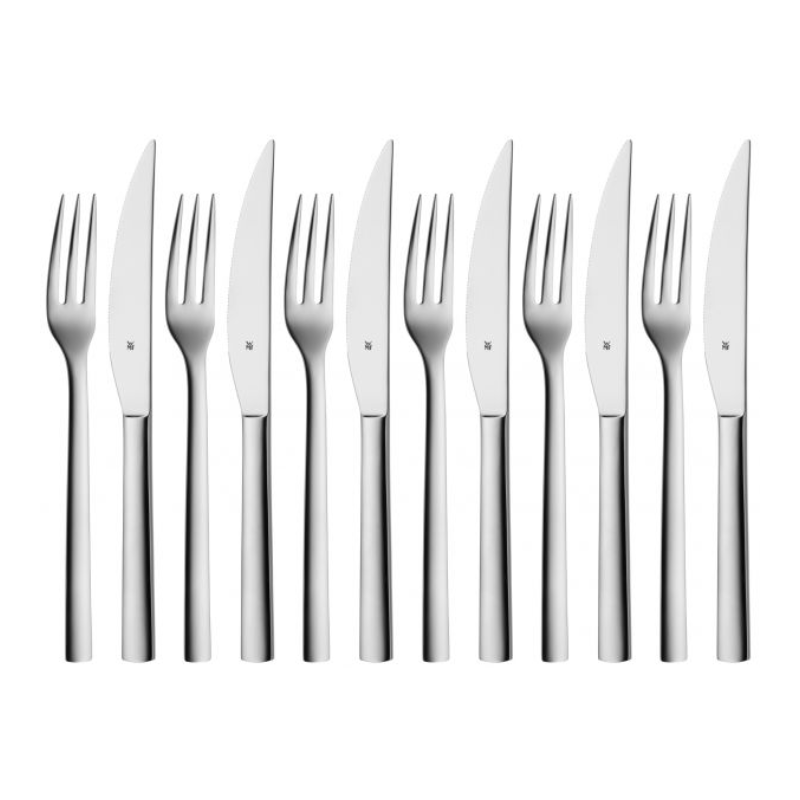 WMF Nuova Steak Knife & Fork Set 12-Piece