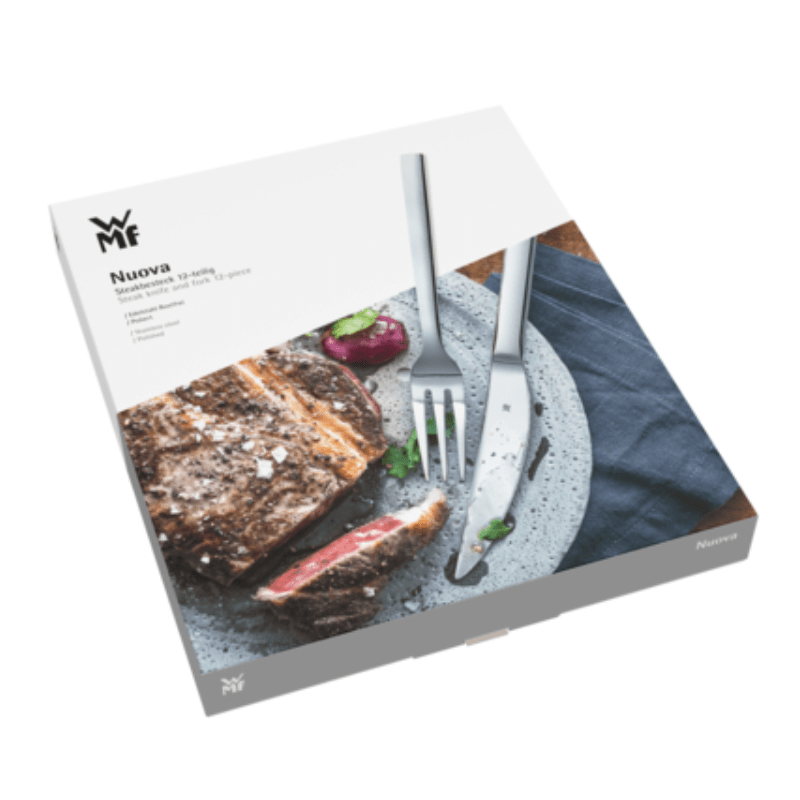 WMF Nuova Steak Knife & Fork Set 12-Piece The Homestore Auckland