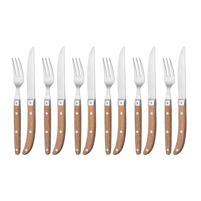 WMF Ranch Steak Knife & Fork Set 12-Piece