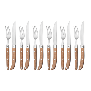 WMF Ranch Steak Knife & Fork Set 12-Piece