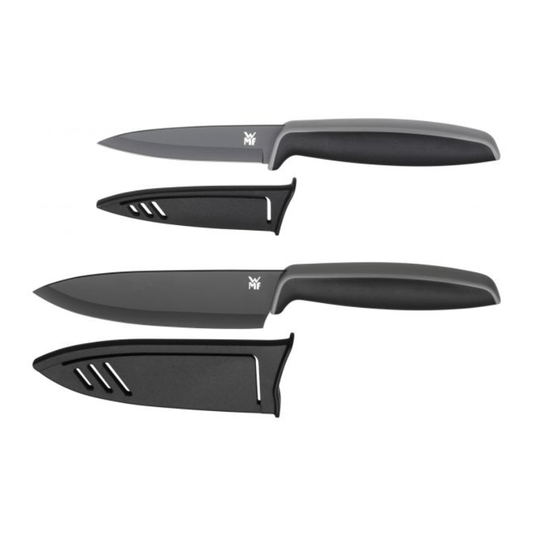 WMF Touch Knife Set 2-Piece Black The Homestore Auckland