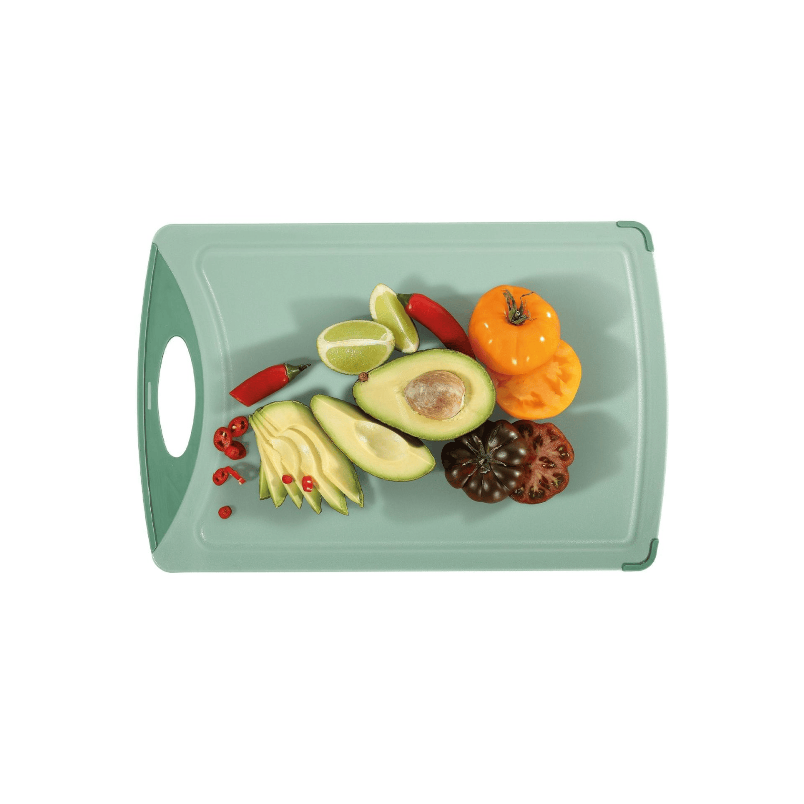 Zassenhaus Easy Cut Cutting Board 38cm x 25cm Jade