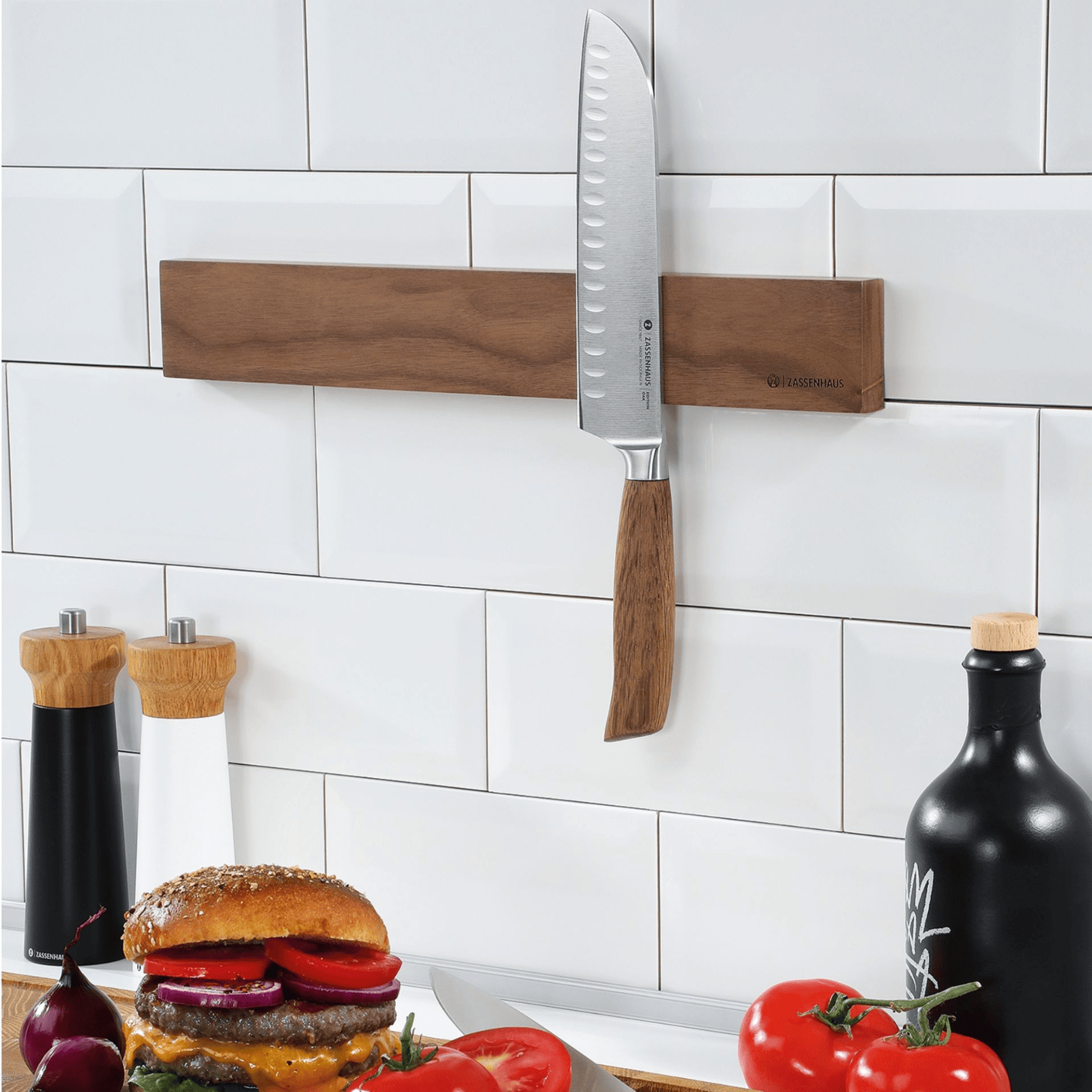 Zassenhaus Magnetic Bar Walnut 40cm