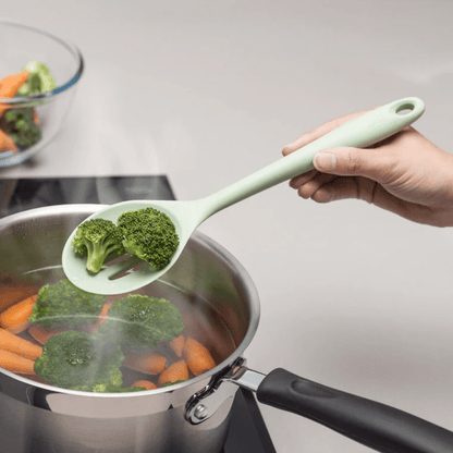 Zeal Silicone Slotted Spoon Neutral The Homestore Auckland