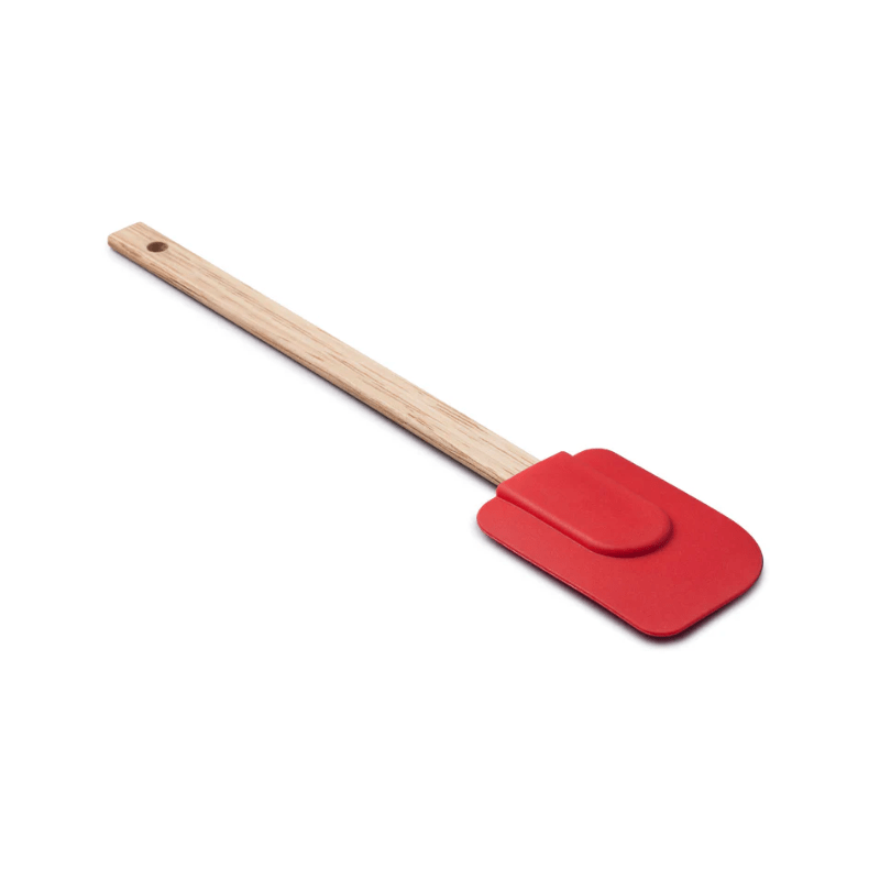 Zeal Silicone Spatula with Wooden Handle Bright