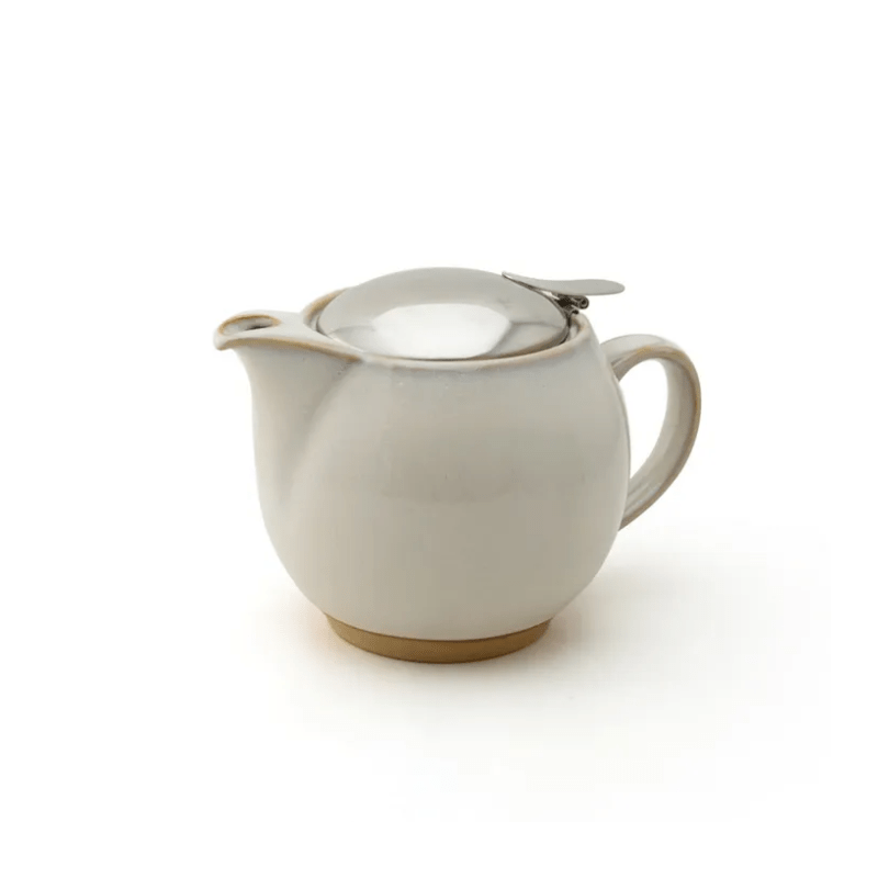 Zero Japan Teapot 450ml Earth Natural White