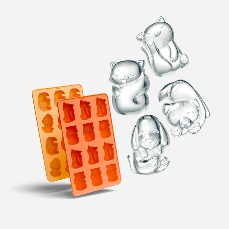 ZOKU Cat & Dog Ice Tray Set of 2