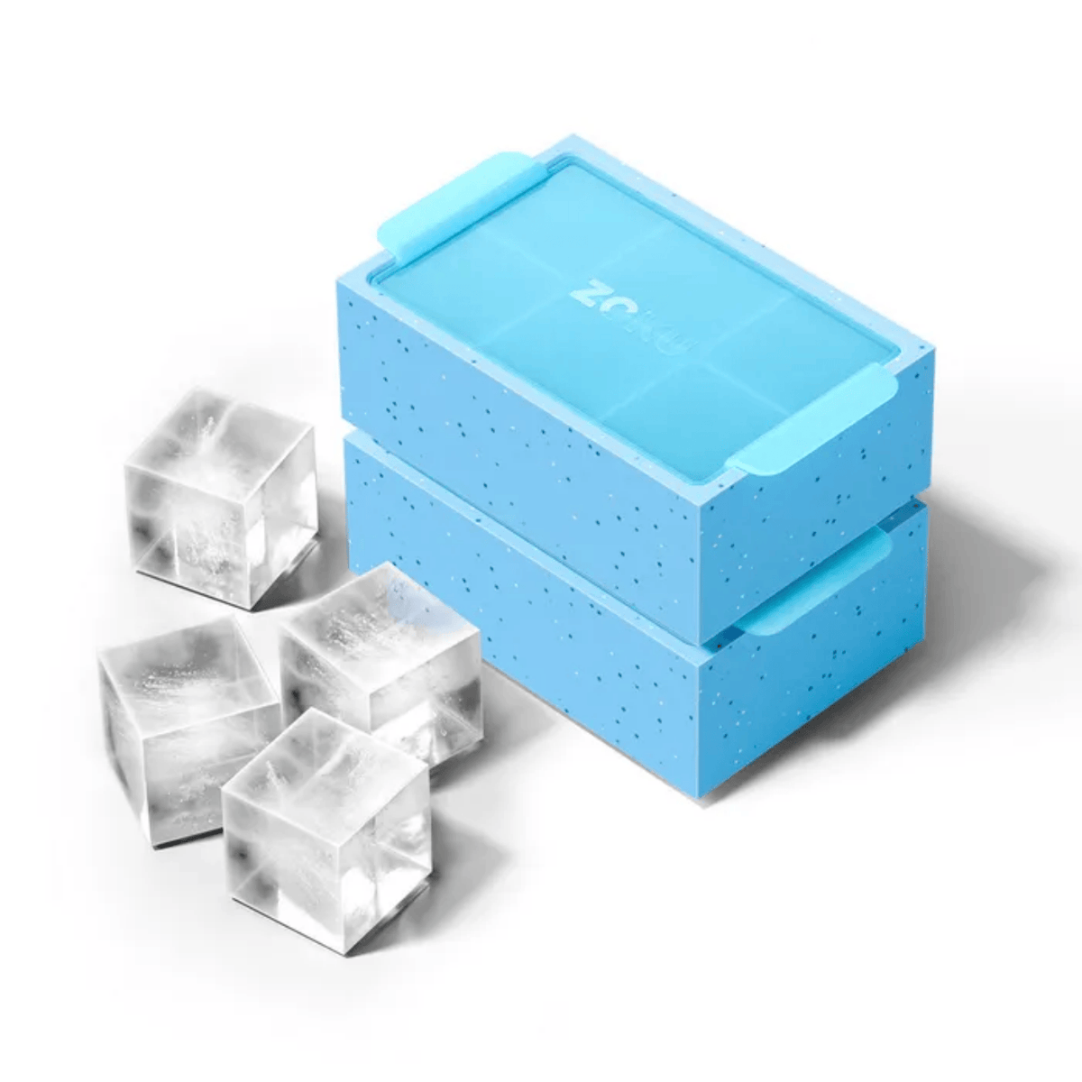 ZOKU Jumbo Ice Cube Tray Set of 2 Blue