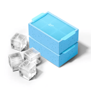 ZOKU Jumbo Ice Cube Tray Set of 2 Blue