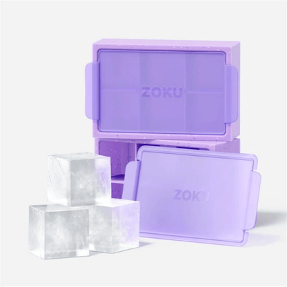 ZOKU Jumbo Ice Cube Tray Set of 2 Purple
