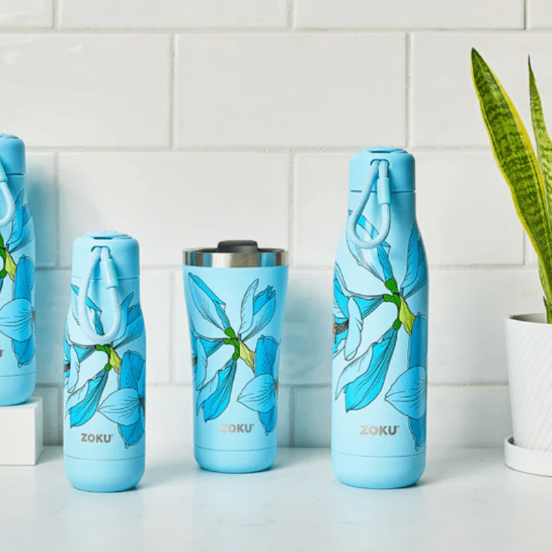 ZOKU Stainless Bottle 750ml Sky Lily Blue