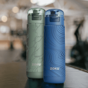 ZOKU Stainless Sports Bottle 500ml Green Marble