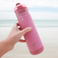 ZOKU Stainless Sports Bottle 500ml Pink Geometric