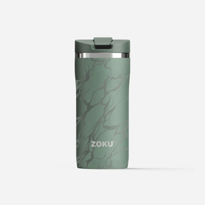 ZOKU Stainless Travel Mug 355ml Green Marble