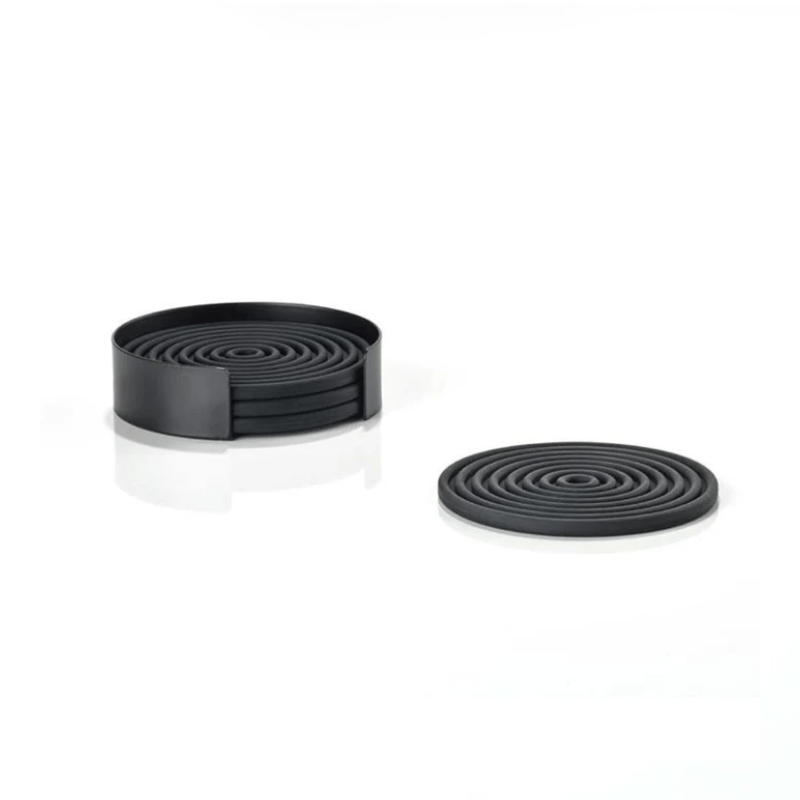 ZONE Denmark Rocks Coasters Set 4-Piece Black