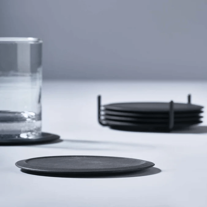 ZONE Denmark Singles Coasters Set 6-Piece Black