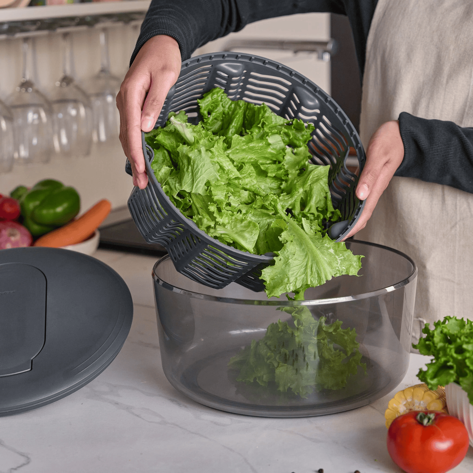 Zyliss Swift Dry Salad Spinner Large