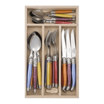 Andre Verdier Laguiole Cutlery Canteen Set 24 Piece Colour