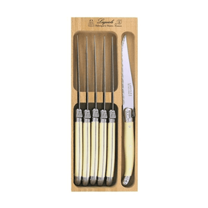 Andre Verdier Laguiole Steak Knife Set Of 6 Ivory