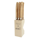 Andre Verdier Laguiole Steak Knife Set Of 6 Olivewood