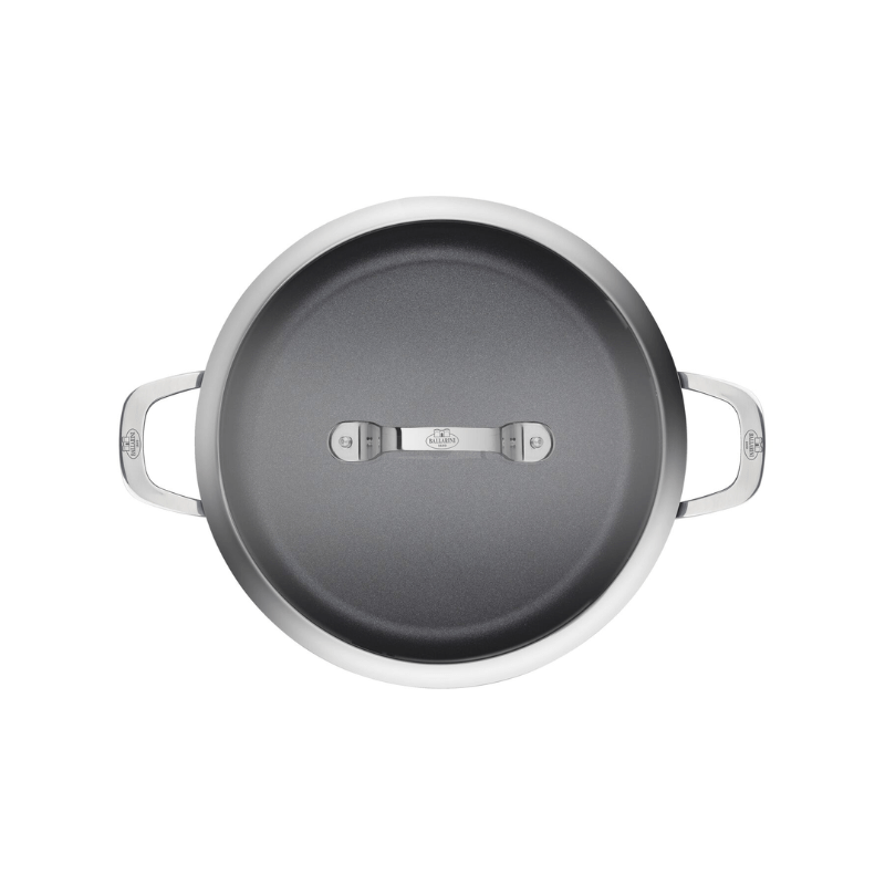 Ballarini Alba Induction Non-Stick Saute Pan 2-Handles 24cm + Glass Lid