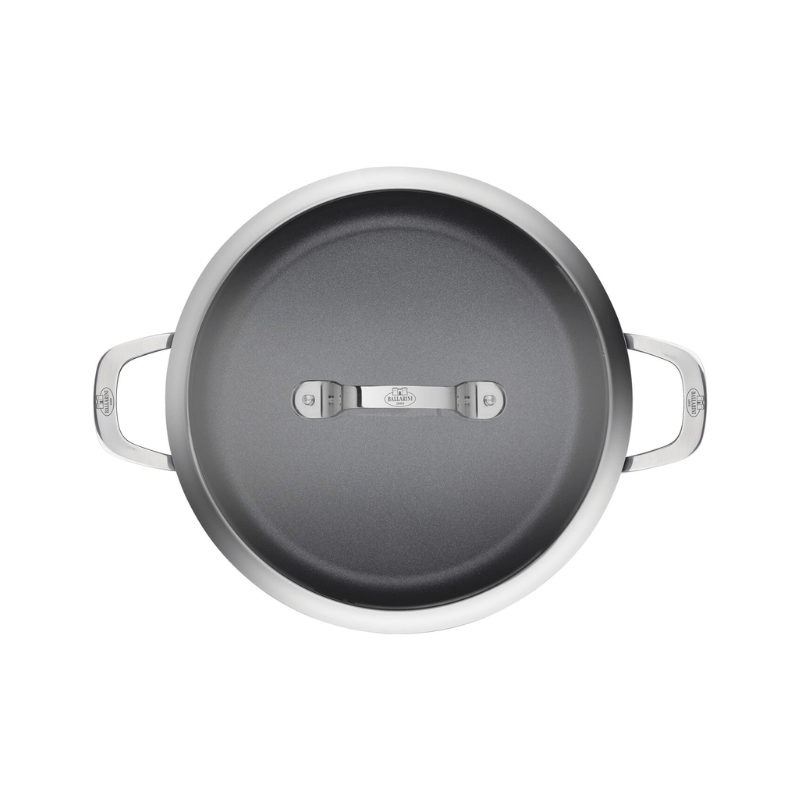 Ballarini Alba Induction Non-Stick Saute Pan 2-Handles 28cm + Glass Lid