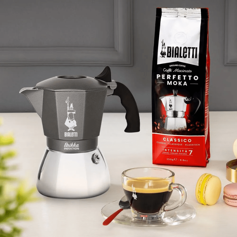 Bialetti Brikka Induction Matte Grey 4 Cup