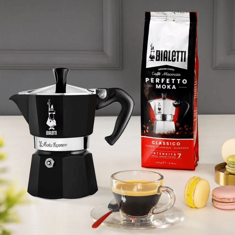 Bialetti Moka Express Black 3 Cup