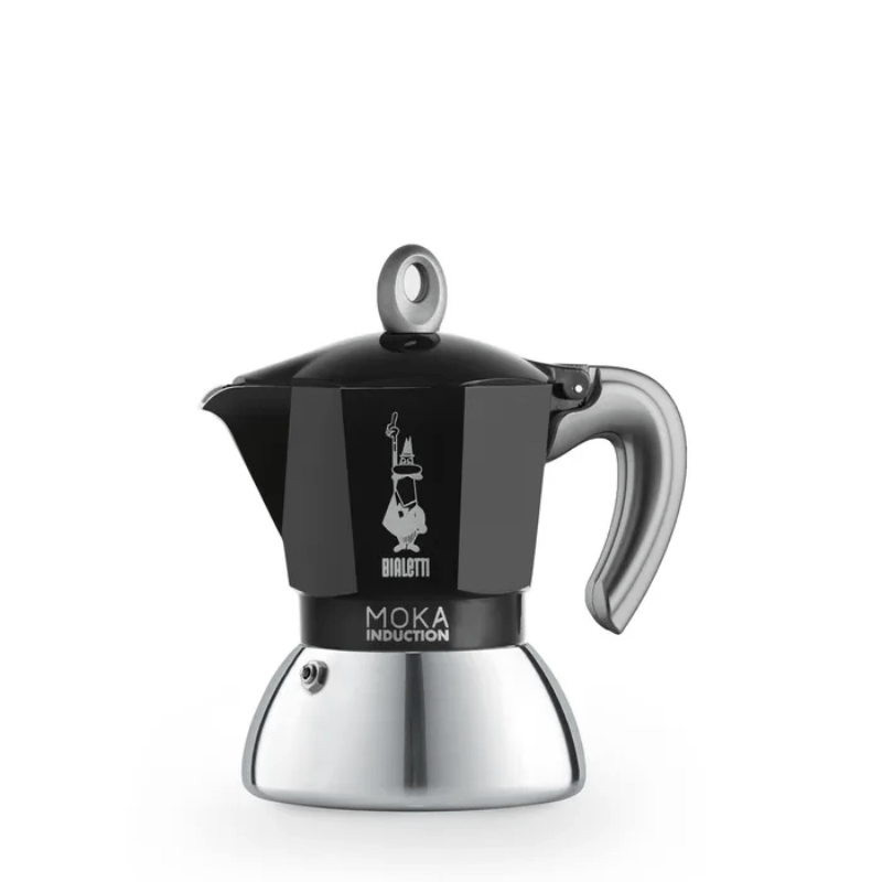 Bialetti Moka Induction Bi Layer Black 2 Cup