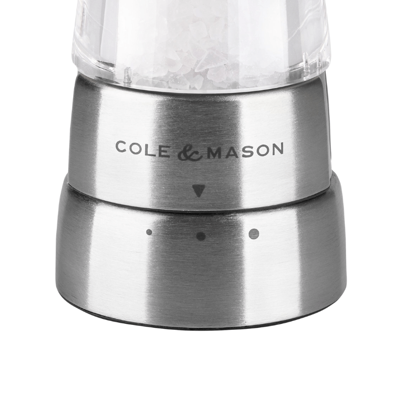 Cole & Mason Derwent Stainless Steel Salt & Pepper Mill 19cm Set of 2