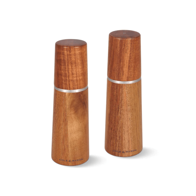 Cole & Mason Marlow Acacia Wood Salt & Pepper Mill 18.5cm Set of 2