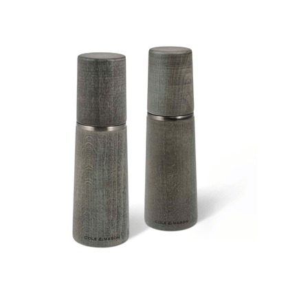 Cole & Mason Marlow Grey Beech Salt & Pepper Mill 18.5cm Set of 2