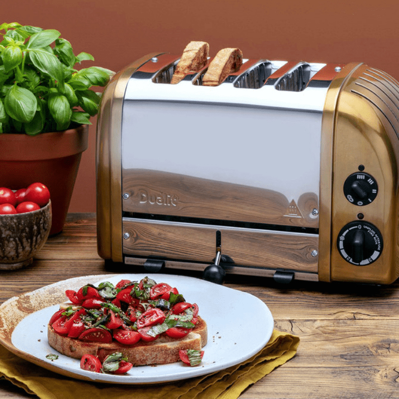 Dualit Classic Toaster 4 Slice Brass