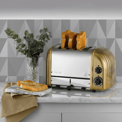 Dualit Classic Toaster 4 Slice Brass The Homestore Auckland