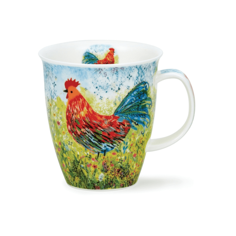 Dunoon Mug Nevis Meadow Farm Cockerel 480ml