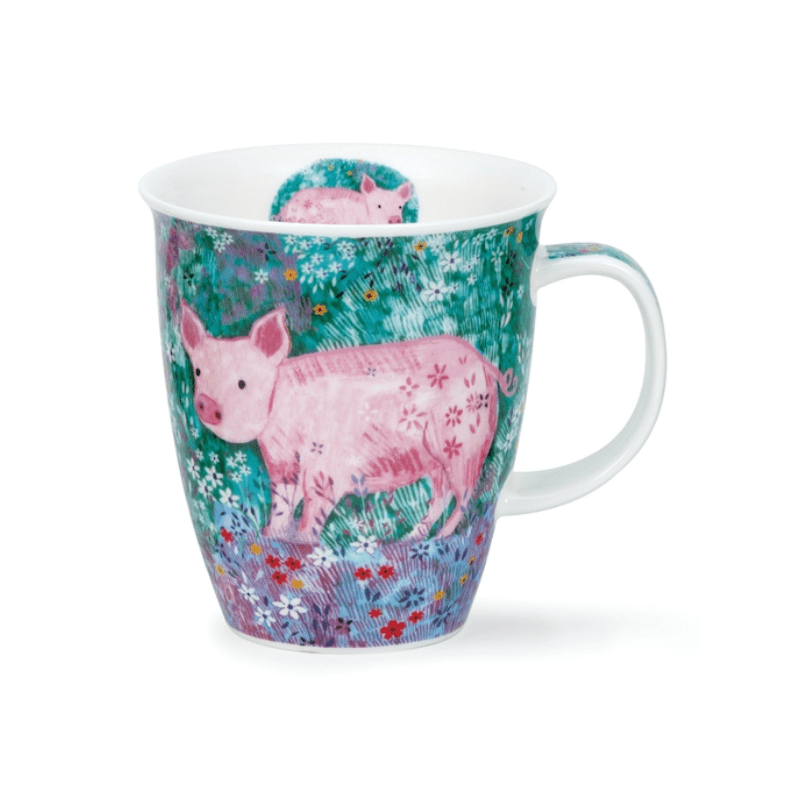 Dunoon Mug Nevis Meadow Farm Pig 480ml