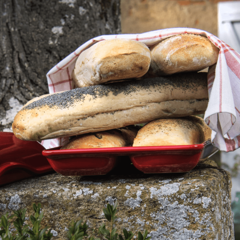 Emile Henry Ciabatta Baker Burgundy