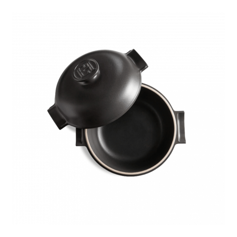 Emile Henry Delight Induction Round Casserole 2L Charcoal