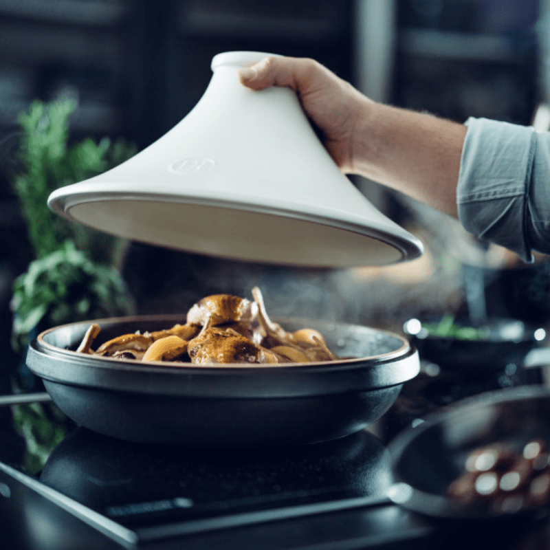 Emile Henry Delight Induction Tagine 32cm Slate & White The Homestore Auckland