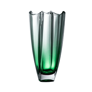 Galway Crystal Dune Emerald Square Vase 30.5cm