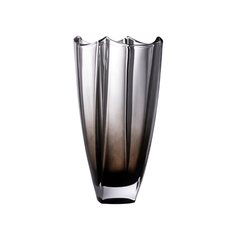 Galway Crystal Dune Onyx Square Vase 25.5cm