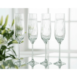 Galway Crystal Erne Champagne Flute Set of 4