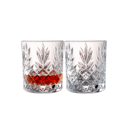 Galway Crystal Renmore Double Old Fashion Pair