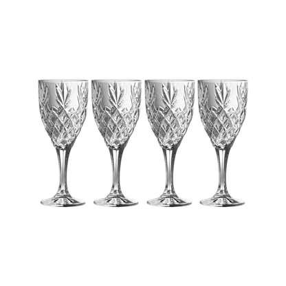 Galway Crystal Renmore Goblet Set of 4