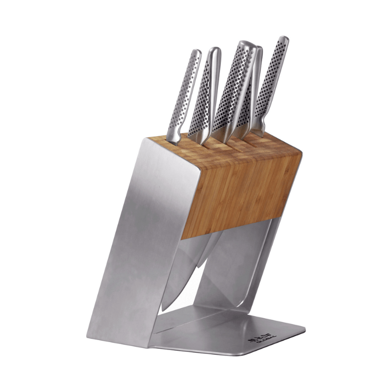 Global Katana Knife Block Set 6-Piece