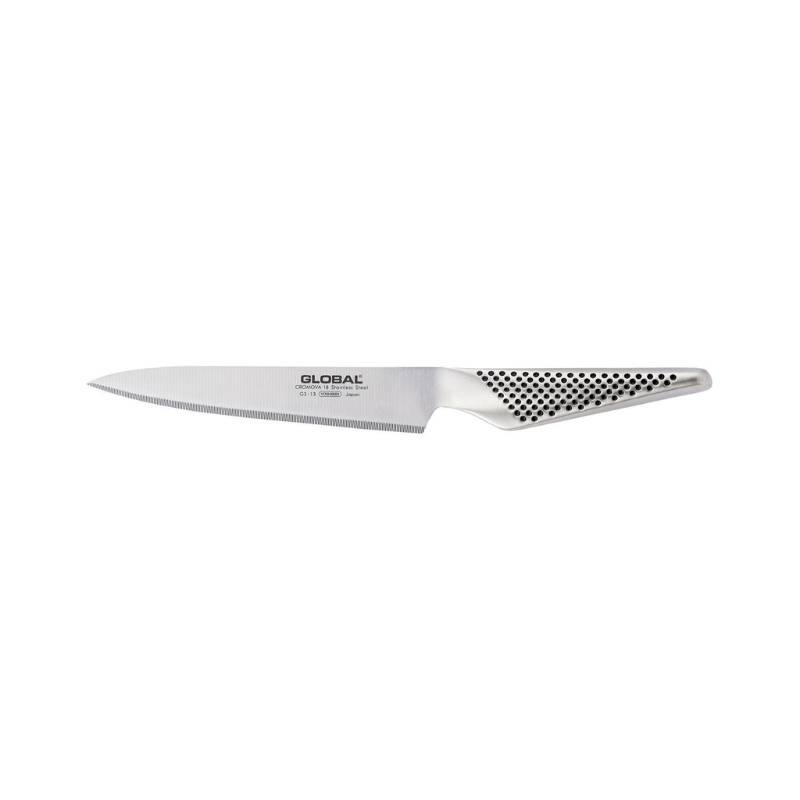 Global Utility Knife 15cm Fine Serration (GS-13L)