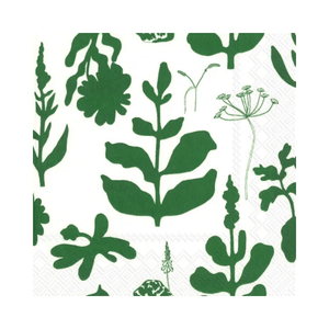 IHR Cocktail Marimekko Elokuun Vorjot Green Napkins Pack of 20