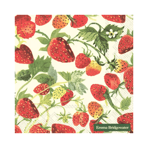 IHR Luncheon Emma Bridgewater Strawberries Cream Napkins Pack of 20