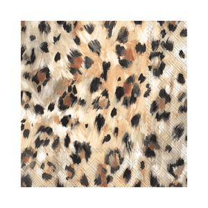 IHR Luncheon Leopard Light Brown Napkins Pack of 20