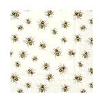 IHR Luncheon Lovely Bees White Napkins Pack of 20